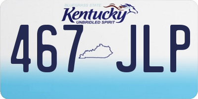 KY license plate 467JLP