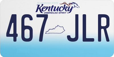 KY license plate 467JLR