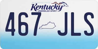 KY license plate 467JLS