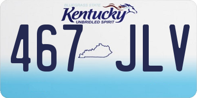 KY license plate 467JLV