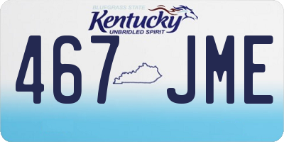 KY license plate 467JME