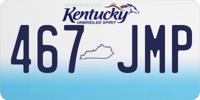 KY license plate 467JMP