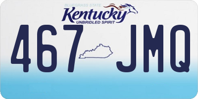 KY license plate 467JMQ