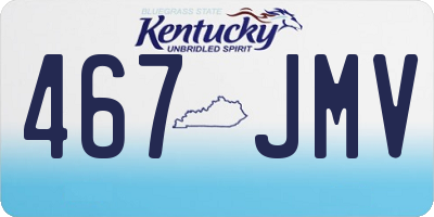 KY license plate 467JMV