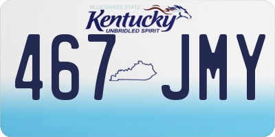 KY license plate 467JMY