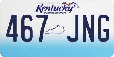 KY license plate 467JNG