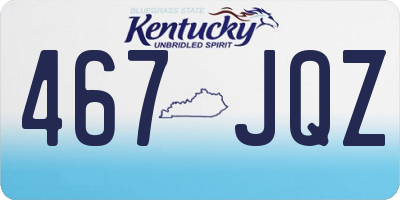 KY license plate 467JQZ