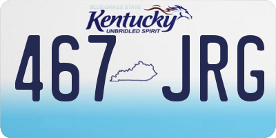 KY license plate 467JRG