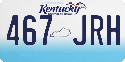 KY license plate 467JRH