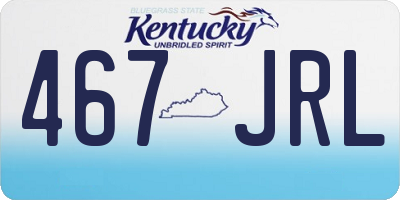 KY license plate 467JRL