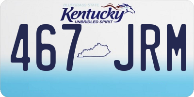 KY license plate 467JRM
