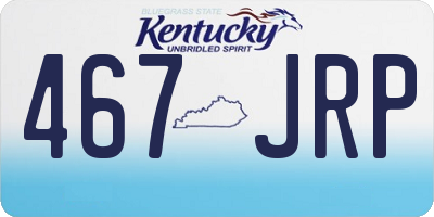 KY license plate 467JRP