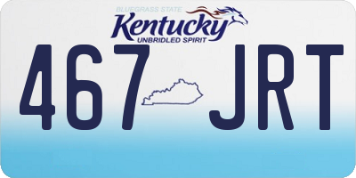 KY license plate 467JRT
