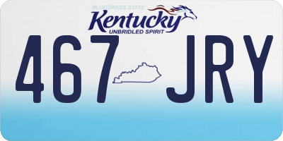 KY license plate 467JRY