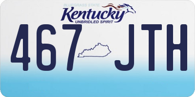 KY license plate 467JTH