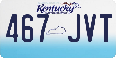 KY license plate 467JVT