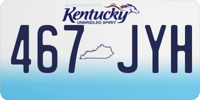 KY license plate 467JYH
