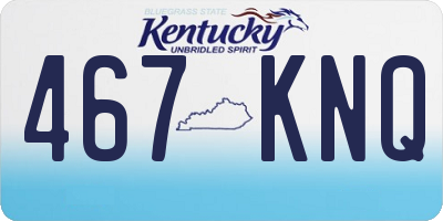 KY license plate 467KNQ