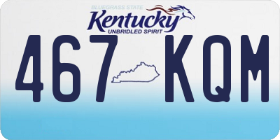 KY license plate 467KQM