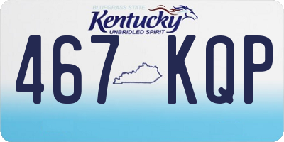 KY license plate 467KQP