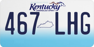 KY license plate 467LHG