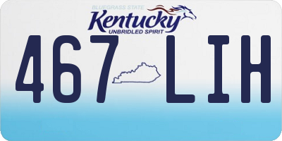 KY license plate 467LIH