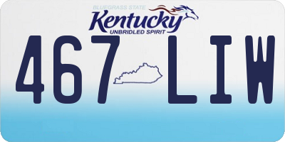 KY license plate 467LIW