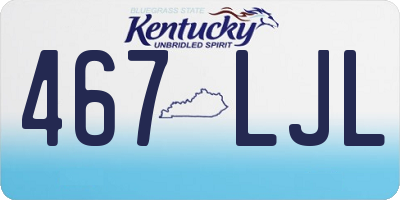 KY license plate 467LJL