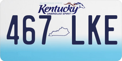 KY license plate 467LKE