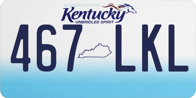 KY license plate 467LKL