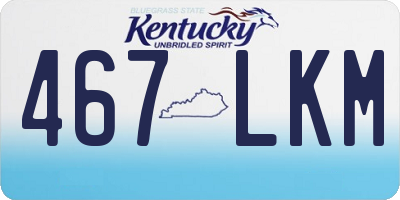 KY license plate 467LKM