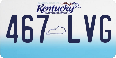 KY license plate 467LVG