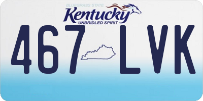 KY license plate 467LVK