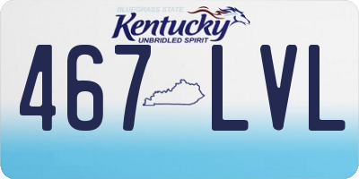KY license plate 467LVL