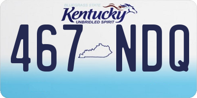 KY license plate 467NDQ