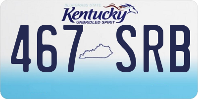 KY license plate 467SRB