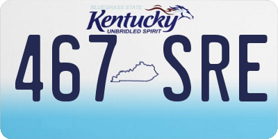 KY license plate 467SRE
