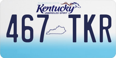 KY license plate 467TKR