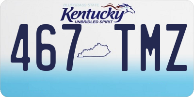 KY license plate 467TMZ