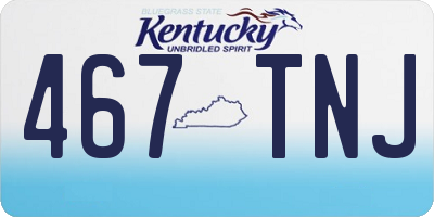 KY license plate 467TNJ