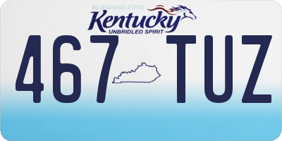 KY license plate 467TUZ