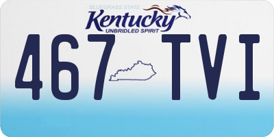 KY license plate 467TVI
