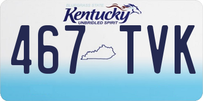 KY license plate 467TVK