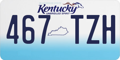 KY license plate 467TZH