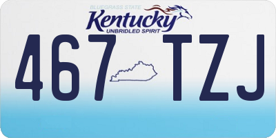KY license plate 467TZJ