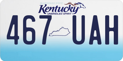 KY license plate 467UAH