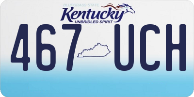 KY license plate 467UCH