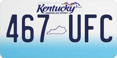 KY license plate 467UFC