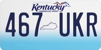 KY license plate 467UKR