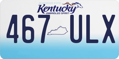 KY license plate 467ULX